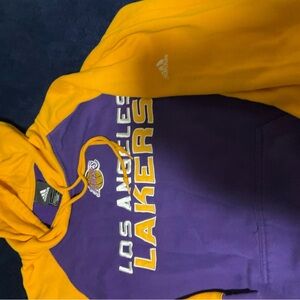 Adidas Purple and Gold Lakers Hoodie